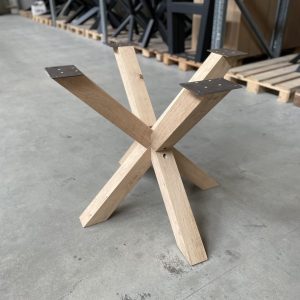 Matrixpoot (S) - massief Eiken - 75 x 75 cm - koker: 8x8 cm