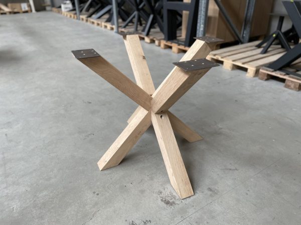 Matrixpoot (S) - massief Eiken - 75 x 75 cm - koker: 8x8 cm