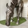 Levensgroot paard - metaal - hoofd omlaag - Afbeelding 4