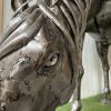 Levensgroot paard - metaal - hoofd omlaag - Afbeelding 5
