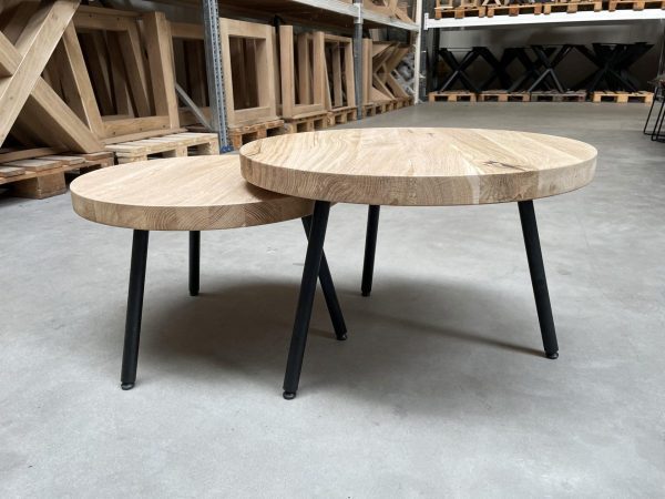 Meubelpootjes (salontafel) - zwart metaal - rond - Afbeelding 4