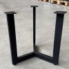 Middenpoten (salontafel) - zwart metaal - koker: 2x4 cm - Afbeelding 2