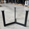 Middenpoten (salontafel) - zwart metaal - koker: 2x4 cm - Afbeelding 4