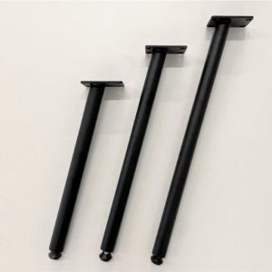 Meubelpootjes (salontafel) - zwart metaal - rond