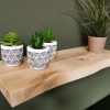 Wandplank boomstam - Massief eiken - 40 mm - Afbeelding 2