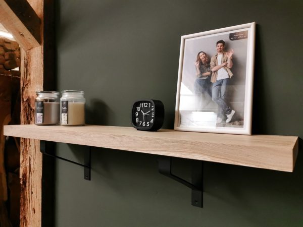 Wandplank recht - Massief Eiken - 40 mm - Afbeelding 3