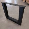 O-poot (buiten) - zwart gegalvaniseerd staal - koker: 10x10 cm