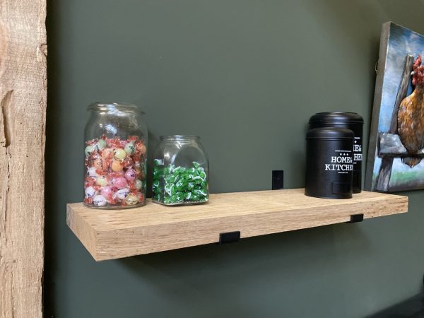 Wandplank recht - Massief oud eiken - 40 mm - Afbeelding 4