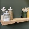 Wandplank recht - Massief oud eiken - 40 mm - Afbeelding 3
