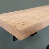 Wandplank recht - Massief oud eiken - 40 mm