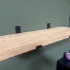 Wandplank recht - Massief oud eiken - 40 mm - Afbeelding 5