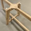 Kruispoot - massief oud eiken - koker: 5x10 cm - Afbeelding 8