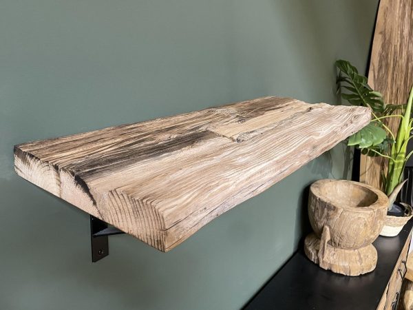 Wandplank boomstam - Railway Sleeperwood (duurzaam) - 40 mm