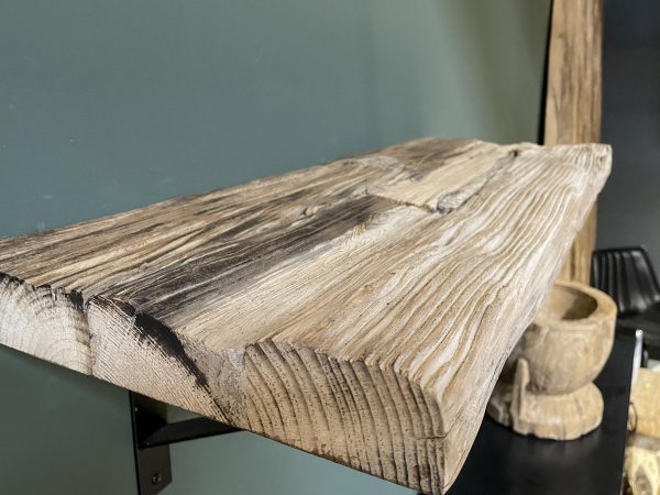 Wandplank boomstam - Railway Sleeperwood (duurzaam) - 40 mm - Afbeelding 2