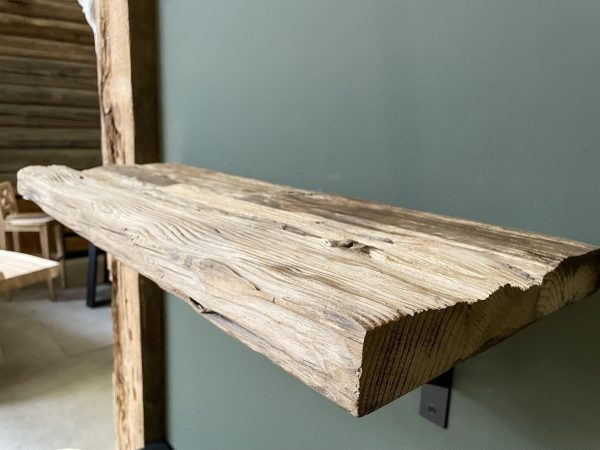 Wandplank boomstam - Railway Sleeperwood (duurzaam) - 40 mm - Afbeelding 5