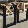 U-poot (bartafel) - zwart metaal - koker: 10x10 cm - Afbeelding 4