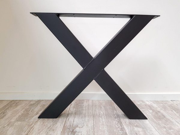 X-poot - zwart metaal - koker: 10x10 cm - Afbeelding 2