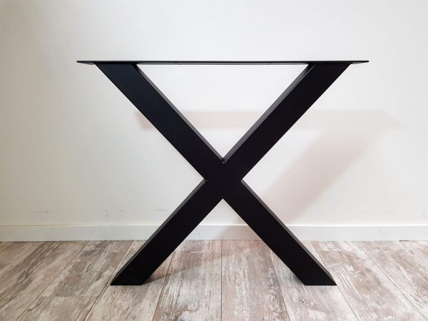 X-poot (smal) - zwart metaal - koker: 8x8 cm - Afbeelding 2