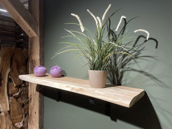 Wandplank boomstam - Suar tropisch hardhout - 30/35 mm - Afbeelding 4