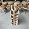 Wijnrek - Suar tropisch hardhout - 30 & 35 cm en 100 cm hoog - Afbeelding 5
