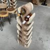 Wijnrek - Suar tropisch hardhout - 30 & 35 cm en 100 cm hoog