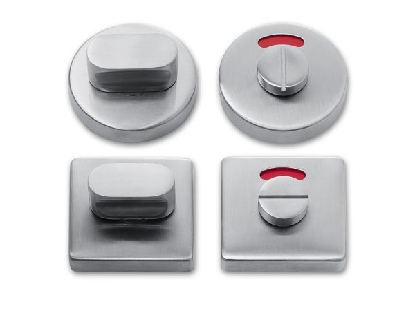 Vrij/bezet garnituur (toilet) - RVS