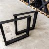 U-poot - zwart metaal - koker: 10x5 cm - Afbeelding 4