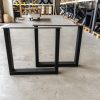 U-poot - zwart metaal - koker: 10x5 cm - Afbeelding 3