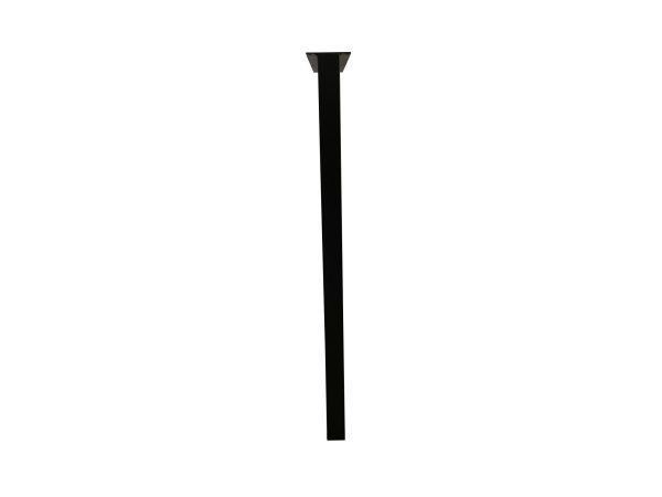 U-poot (bartafel) - zwart metaal - koker: 5x5 cm - Afbeelding 3