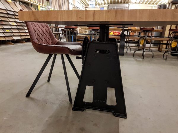 Verstelbaar onderstel Rome (tafel) - zwart metaal - 71 cm - Afbeelding 2