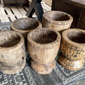 Vijzels uit India - hout - origineel
