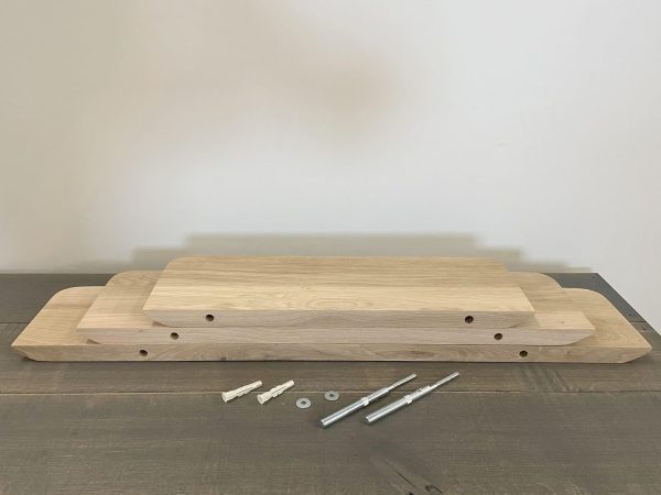 Wandplank verjongd - Massief eiken - 30 mm - Afbeelding 7