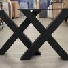 X-poot (buiten) - zwart gegalvaniseerd staal - koker: 10x10 cm - Afbeelding 2