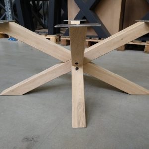 Matrixpoot (salontafel) - Massief eiken - 90 x 60 cm - koker: 6x6 cm