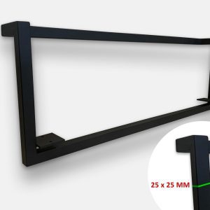 Plankdrager BOU 4 - zwart metaal