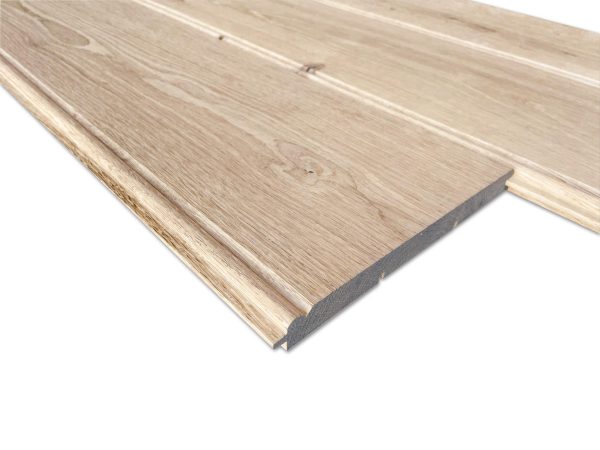 Wand- en plafondbekleding / dakbeschot (kraaldeel) - massief Eiken - 18,5 x 250 cm - Afbeelding 6