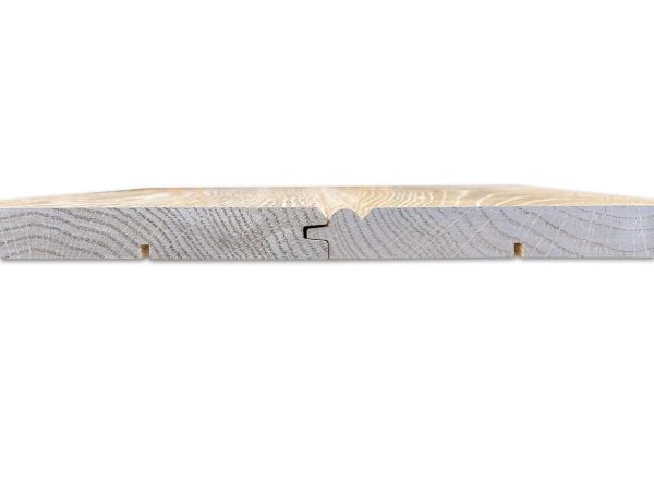 Wand- en plafondbekleding / dakbeschot (kraaldeel) - massief Eiken - 18,5 x 250 cm - Afbeelding 3