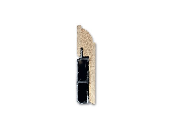 Plint - kraal - 19 x 80 mm - met kabelgoot - Afbeelding 2