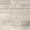 Wandbekleding - Steigerhout-look - Zilver wit