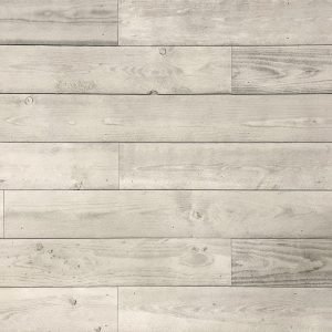 Wandbekleding - Steigerhout-look - Zilver wit
