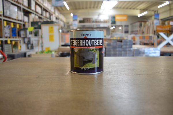 Steigerhoutbeits - Hermadix - 0,75 liter - Antraciet