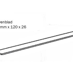 Bovenblad - 26 x 120 cm