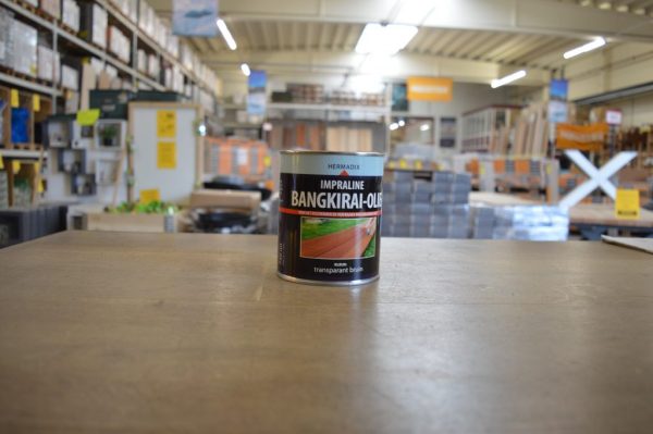 Bangkirai olie - Hermadix - 0,75 liter - Bruin - Transparant