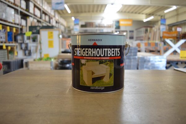 Steigerhoutbeits - Hermadix - 2,5 liter - Zandbeige
