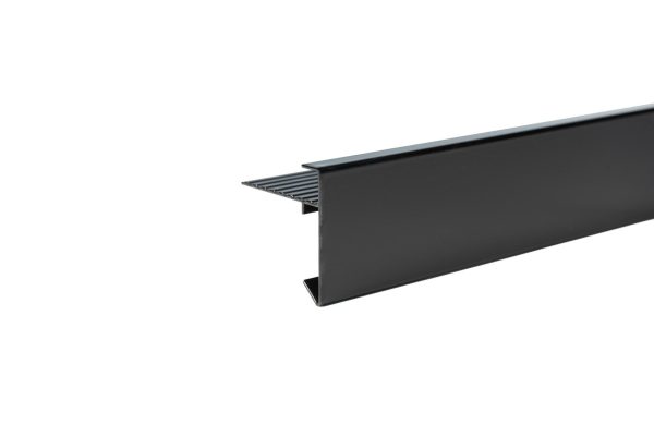 Aluminium daktrim - 45 x 45 mm - 250 cm lang - RAL 9005