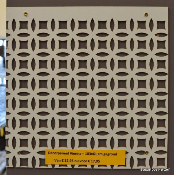 Decorpaneel - Vienna - MDF gegrond - 183 x 61 cm