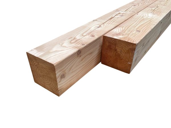 Paal - Lariks - 140 x 140 mm - 400 cm - Geschaafd - ACTIE! - Afbeelding 8