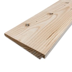 Douglas blank Zweeds rabat van Bouwie, een plank op een witte achtergrond
