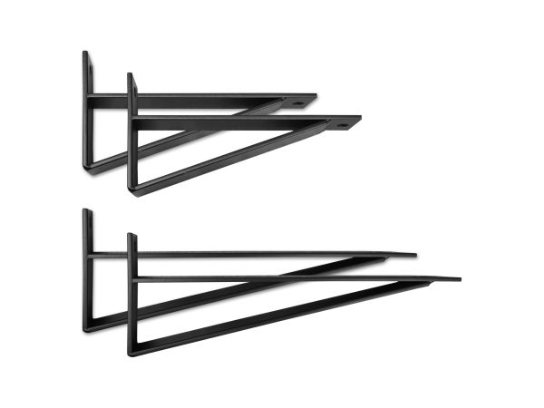 Plankdrager BOU 6 - Zwart gepoedercoat - Afbeelding 3