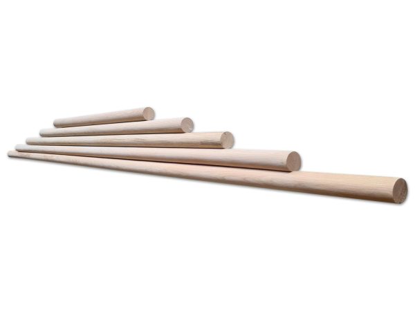 Trapleuning - Massief eiken - Rond - Afbeelding 2